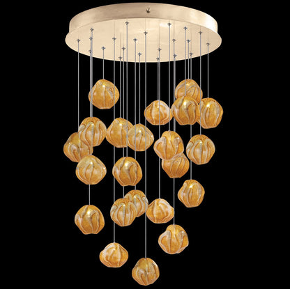 Vesta 22 Light 24" Wide LED Abstract Multi Light Pendant