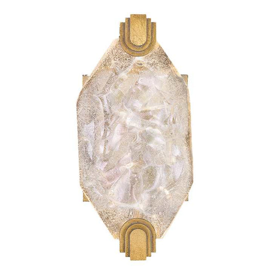LED Wall Sconce in Gold Leaf Finish from the Allison Paladino Collection