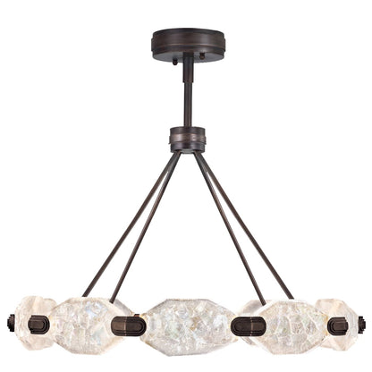 Allison Paladino 20 Light LED Foyer Pendant with Quartz Shades