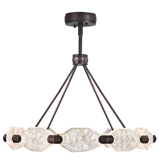 Allison Paladino 20 Light LED Foyer Pendant with Quartz Shades