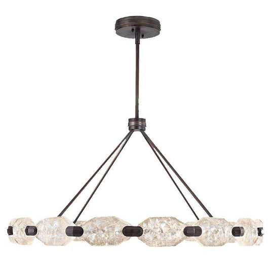 Allison Paladino 32 Light LED Foyer Pendant with Quartz Shades