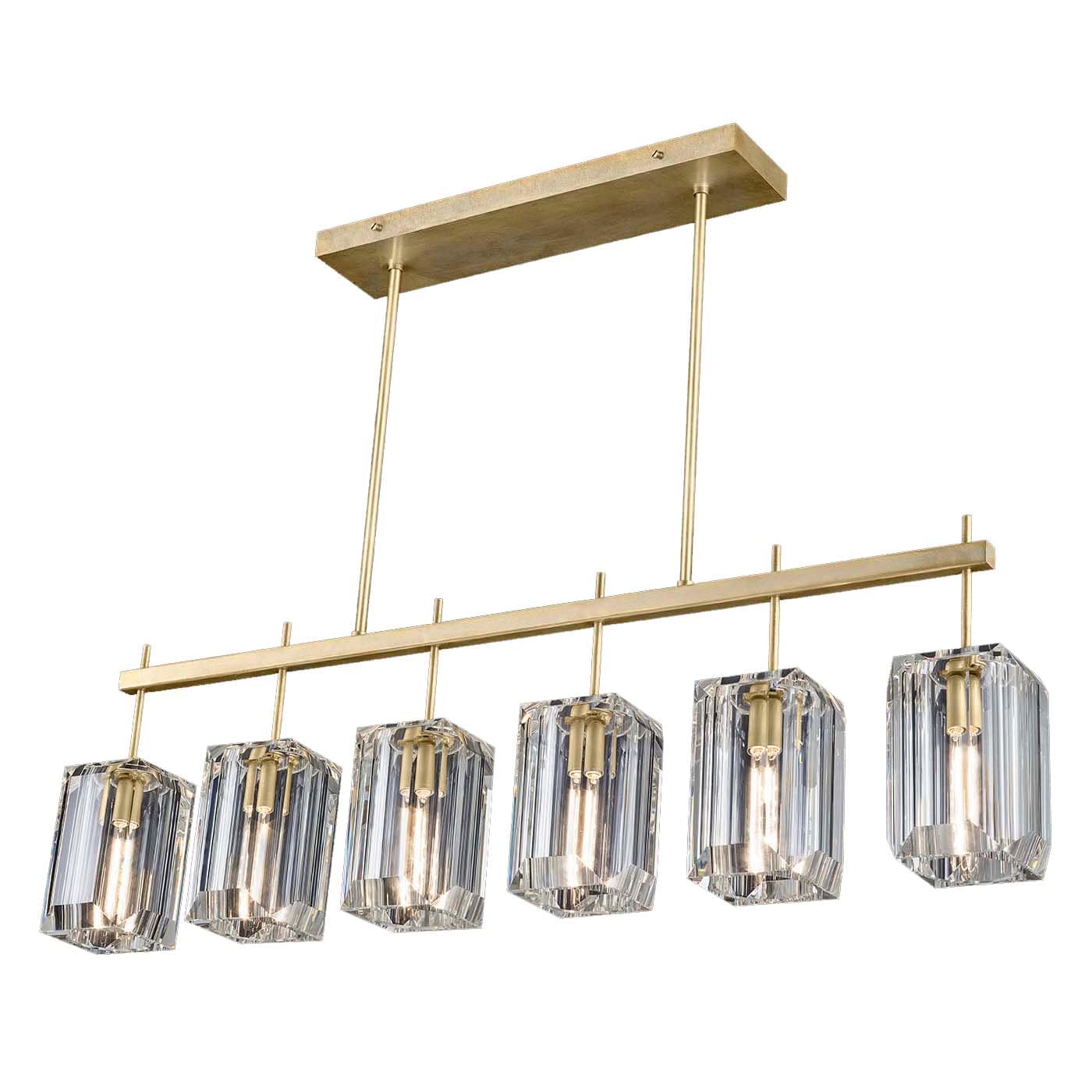 Monceau 6 Light 46-3/4" Wide Linear Chandelier