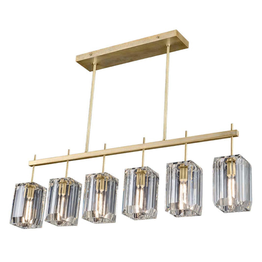 Monceau 6 Light 46-3/4" Wide Linear Chandelier