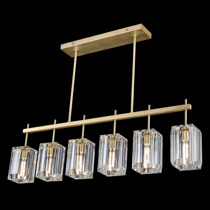 Monceau 6 Light 46-3/4" Wide Linear Chandelier