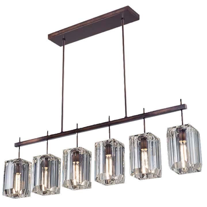 Monceau 6 Light 46-3/4" Wide Linear Chandelier