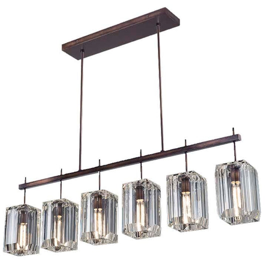 Monceau 6 Light 46-3/4" Wide Linear Chandelier
