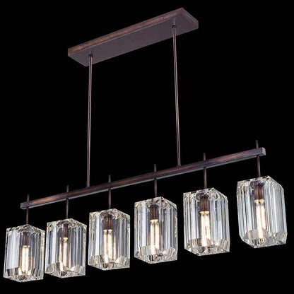 Monceau 6 Light 46-3/4" Wide Linear Chandelier