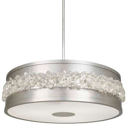 Arctic Halo 3 Light 9" High Crystal Drum Chandelier