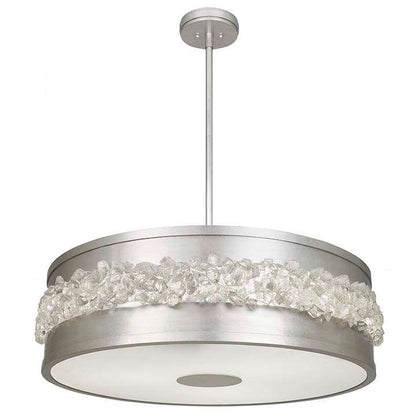 Arctic Halo 3 Light 9" High Crystal Drum Chandelier