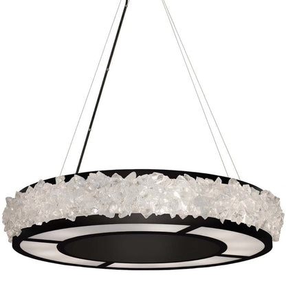 Fine Art Handcrafted Lighting Arctic Halo 12 Light 5" High Crystal Chandelier