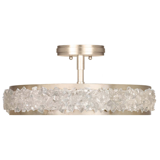 Arctic Halo 3 Light 23" Wide Semi Flush Drum Ceiling Fixture