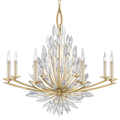 Fine Art Handcrafted Lighting Lily Buds 8 Light 41" Wide Crystal Chandelier