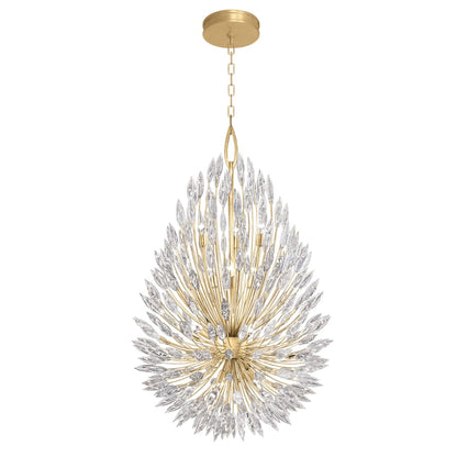Fine Art Handcrafted Lighting Lily Buds 12 Light 34" Wide Crystal Chandelier
