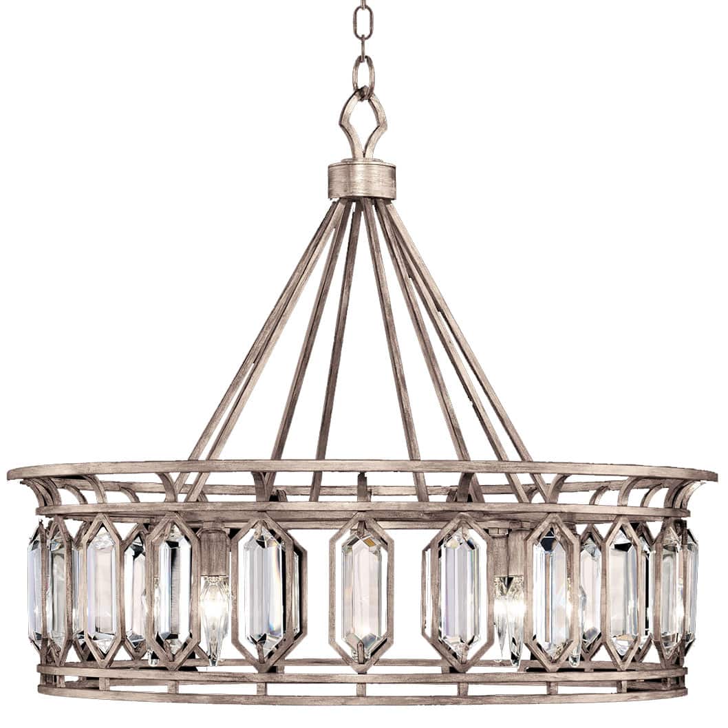 Westminster 8 Light 27-3/4" High Crystal Chandelier
