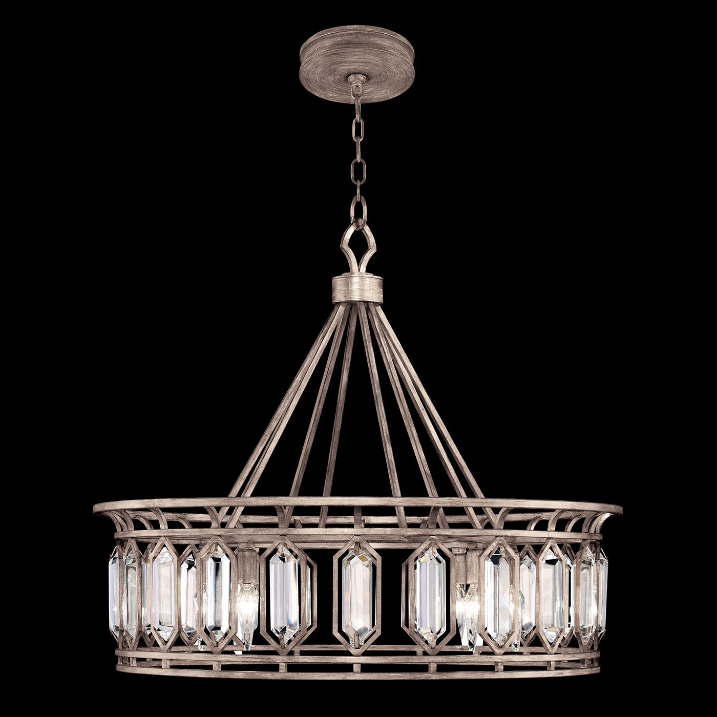 Westminster 8 Light 27-3/4" High Crystal Chandelier