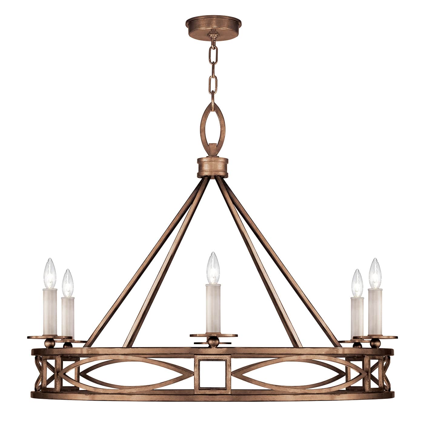 Cienfuegos 6 Light 37-1/2" Wide Taper Candle Chandelier