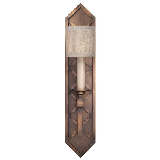 Cienfuegos Single Light 25" High Wall Sconce with Fabric Shade