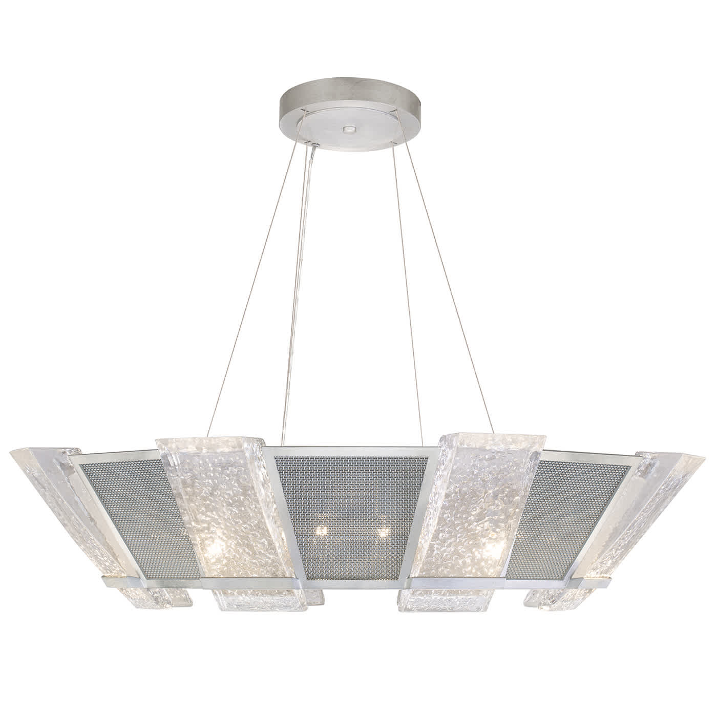 Crownstone 16 Light 38" Wide Drum Chandelier with Metal Mesh Shade