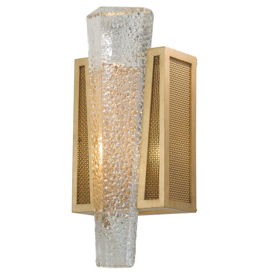 Crownstone Single Light 15" Tall Wall Sconce with Metal Mesh Shade