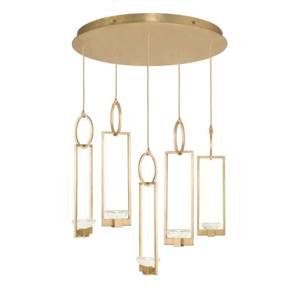 Delphi 27" Wide LED Multi Light Pendant