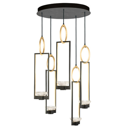 Delphi 27" Wide LED Multi Light Pendant