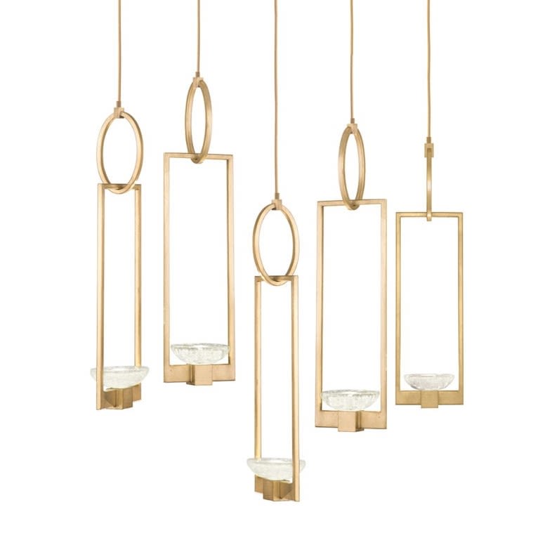 Delphi 27" Wide LED Multi Light Pendant