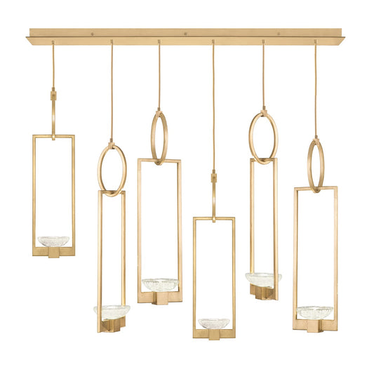 Delphi 6 Light 48" Wide LED Linear Pendant