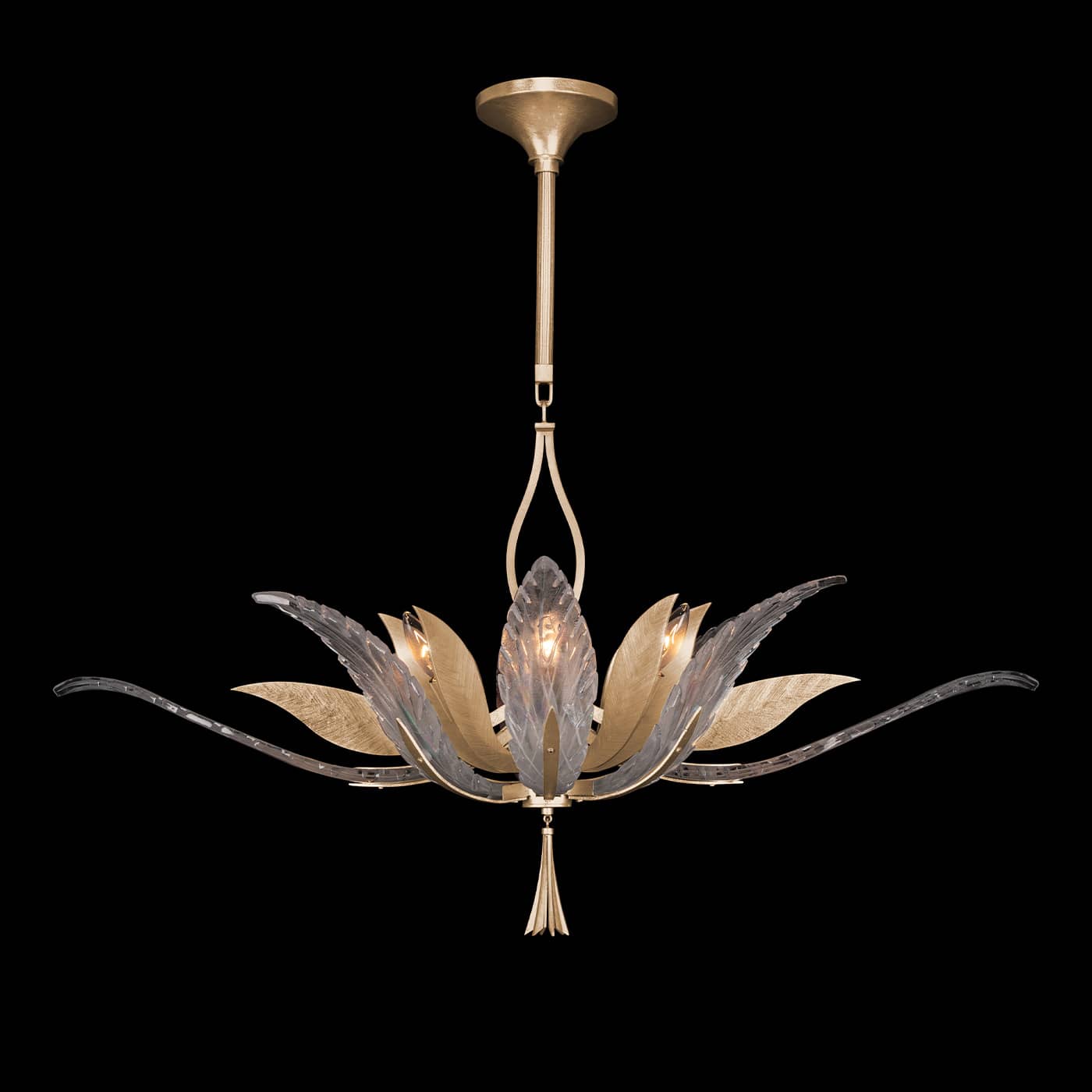 Plume 8 Light 40" Wide Crystal Chandelier