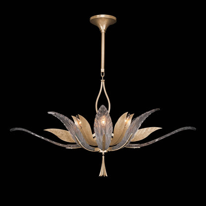 Plume 8 Light 40" Wide Crystal Chandelier