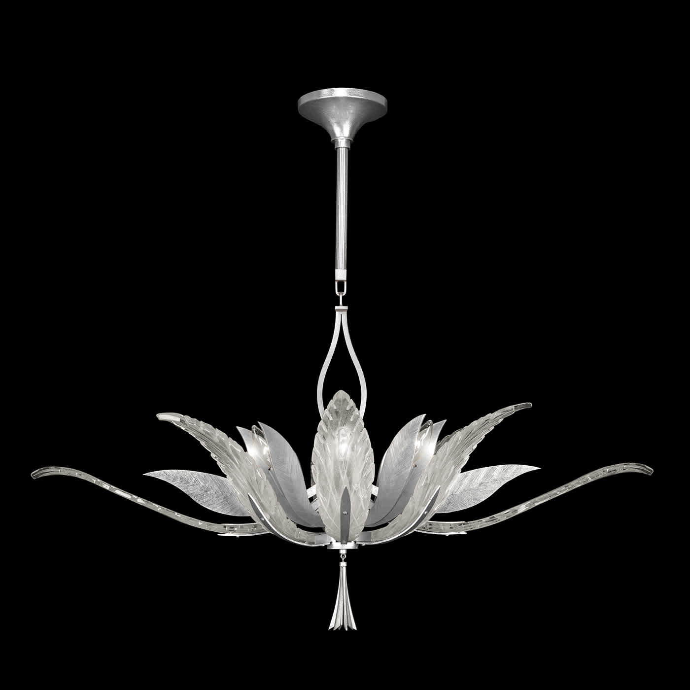 Plume 8 Light 40" Wide Crystal Chandelier