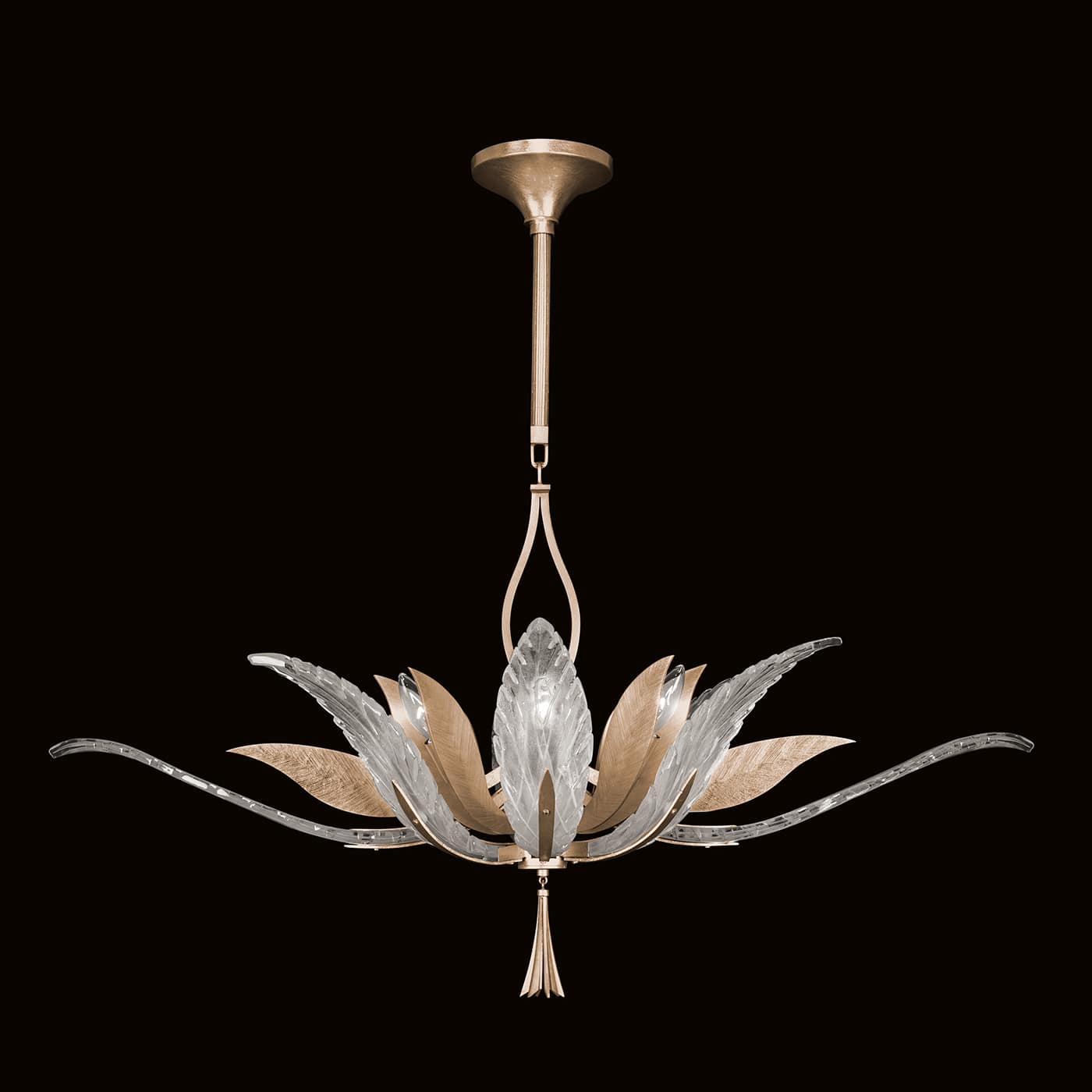 Plume 8 Light 40" Wide Crystal Chandelier