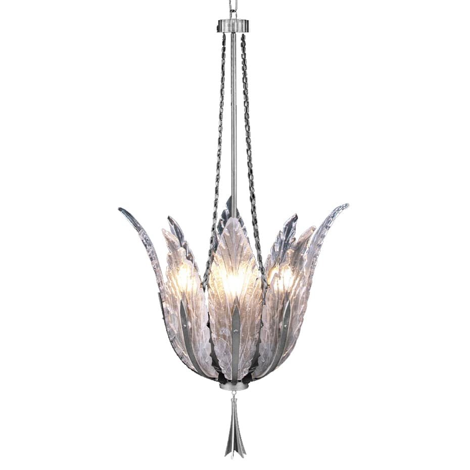 Plume 4 Light 18" Wide Crystal Pendant