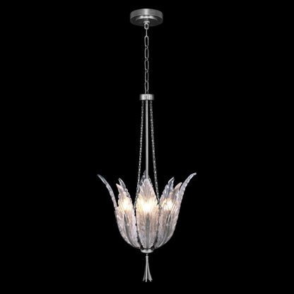 Fine Art Handcrafted Lighting Plume 4 Light 18" Wide Crystal Pendant