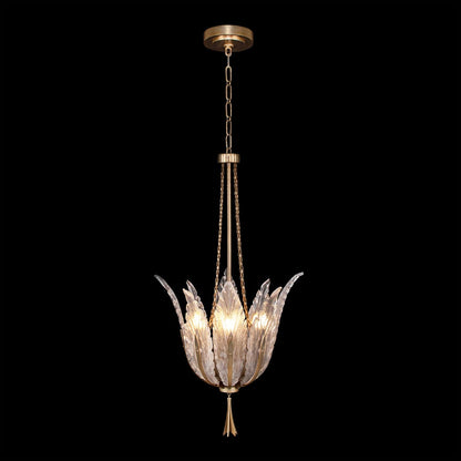 Plume 4 Light 18" Wide Crystal Pendant