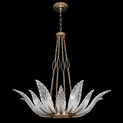 Fine Art Handcrafted Lighting Plume 8 Light 39" Wide Crystal Chandelier