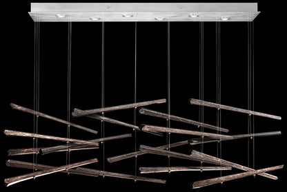 Elevate 8 Light 62" Wide LED Abstract Multi Light Pendant