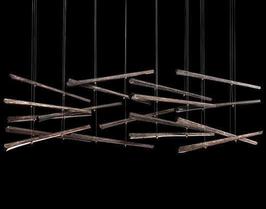 Elevate 8 Light 62" Wide LED Abstract Multi Light Pendant