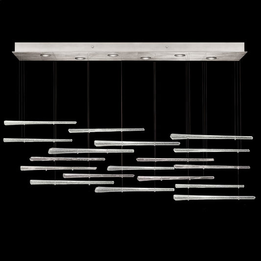 Elevate 6 Light 59" Wide LED Crystal Chandelier