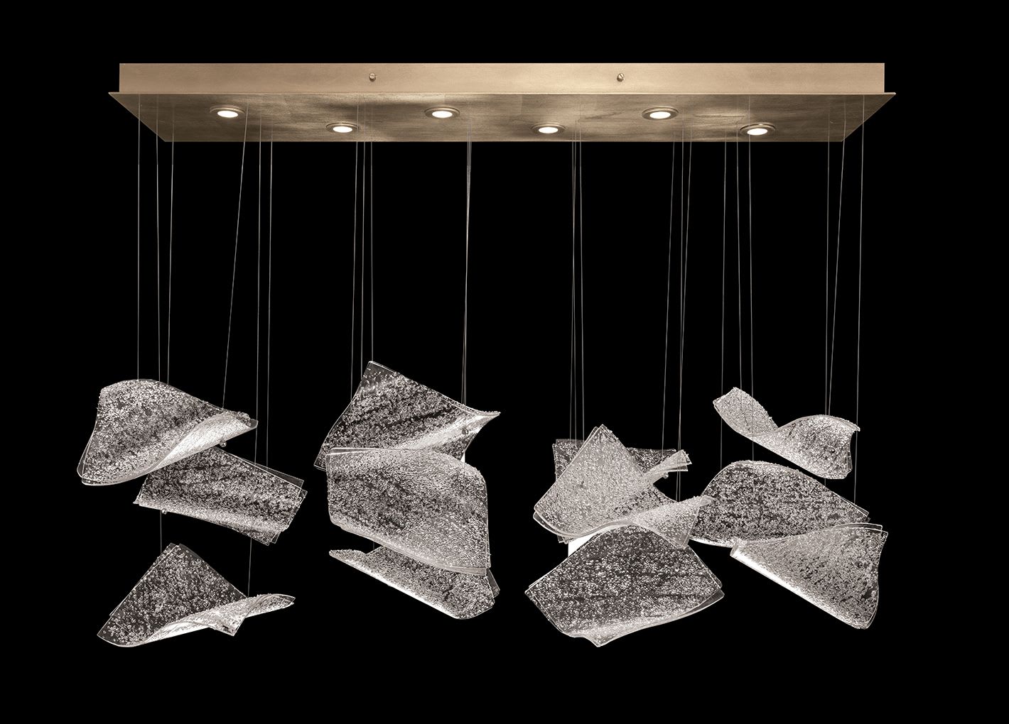 Elevate 6 Light 50" Wide LED Abstract Multi Light Pendant