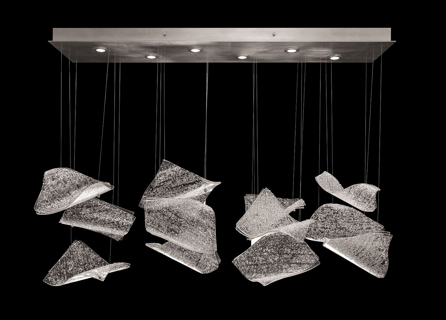 Elevate 6 Light 50" Wide LED Abstract Multi Light Pendant