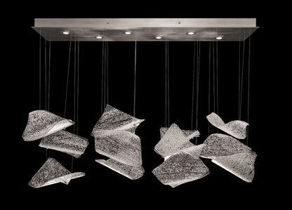 Elevate 6 Light 50" Wide LED Abstract Multi Light Pendant