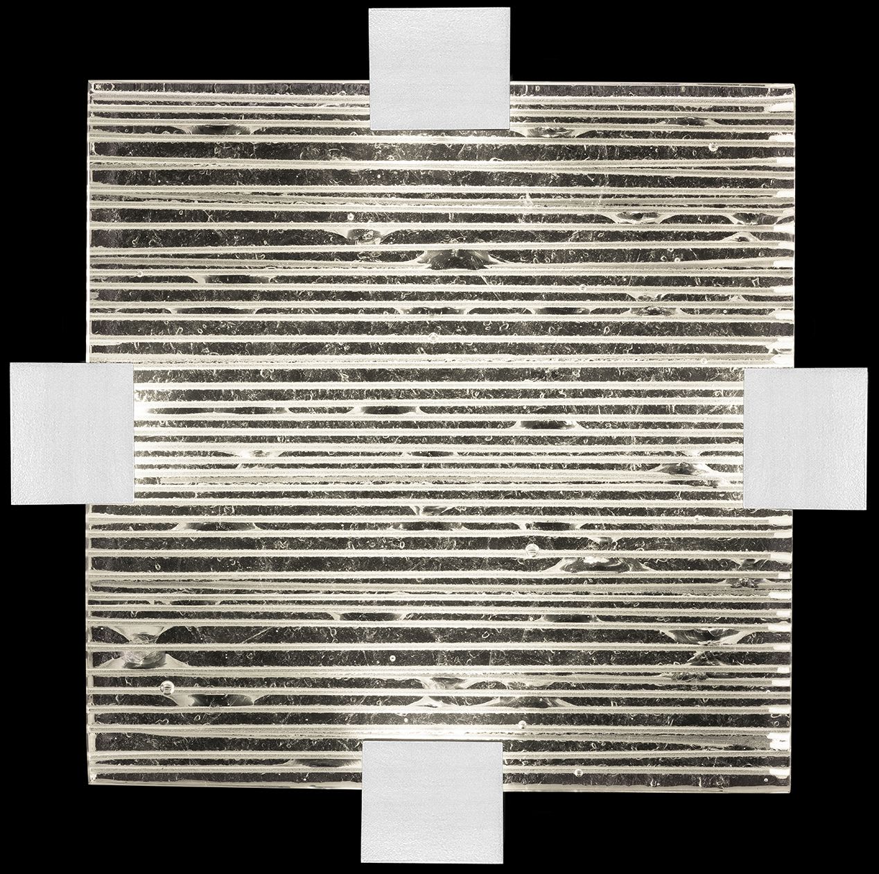 Terra 17" Wide LED Semi-Flush Square Ceiling Fixture
