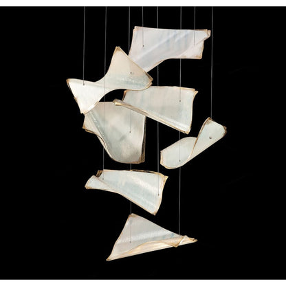 Fine Art Handcrafted Lighting Elevate 3 Light 23" Wide LED Abstract Multi Light Pendant
