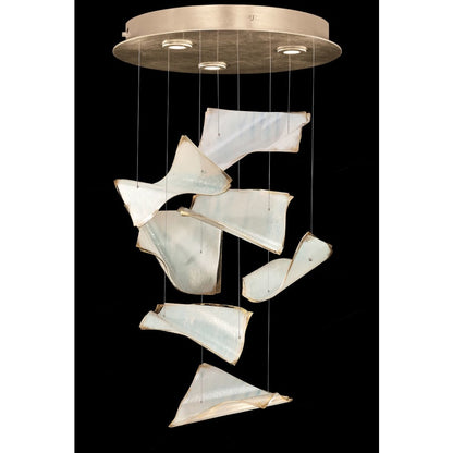 Fine Art Handcrafted Lighting Elevate 3 Light 23" Wide LED Abstract Multi Light Pendant