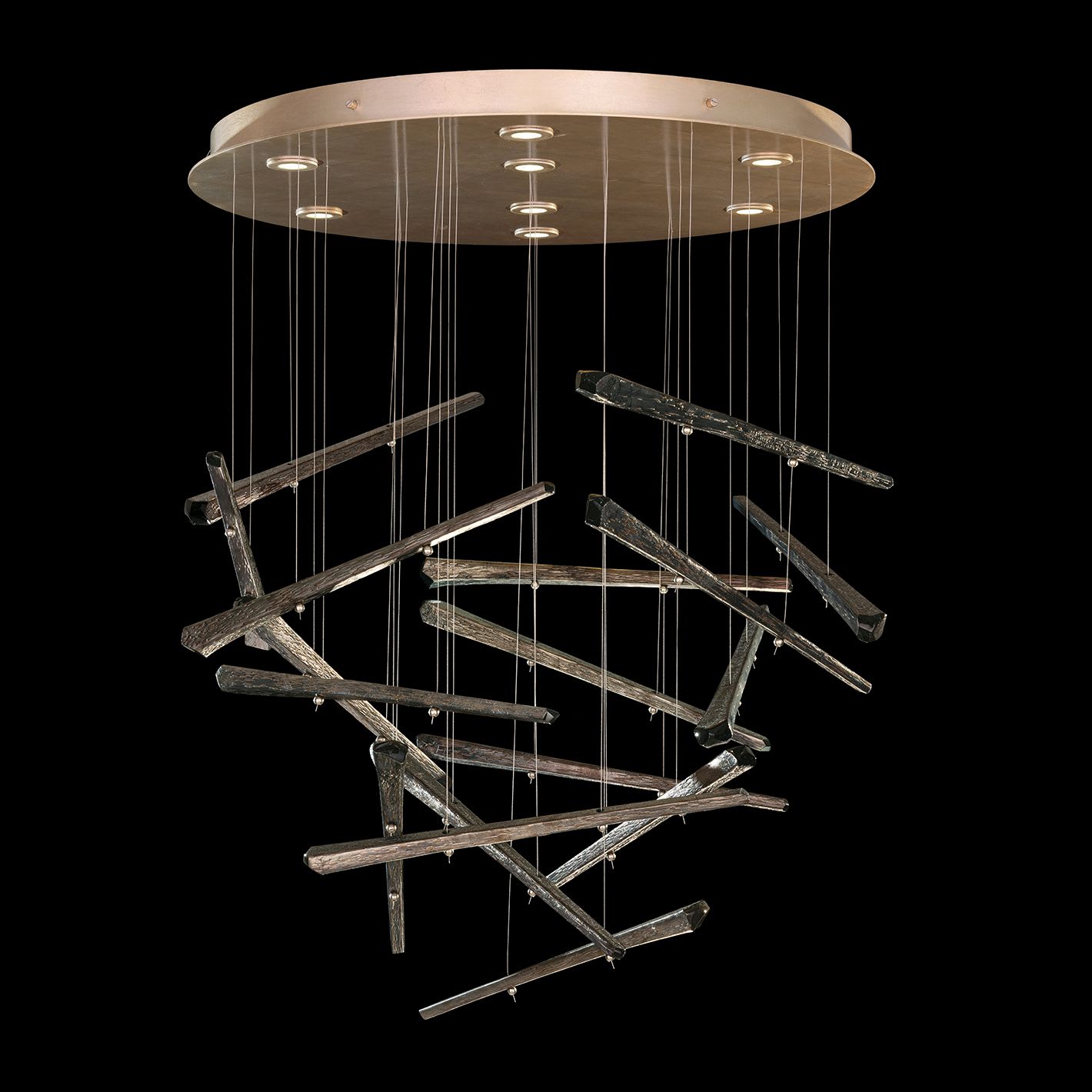Elevate 8 Light 34" Wide LED Abstract Multi Light Pendant