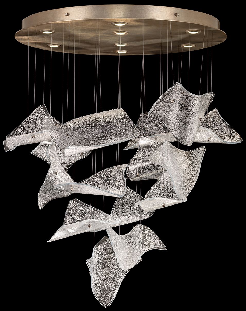Elevate 8 Light 38" Wide LED Abstract Multi Light Pendant