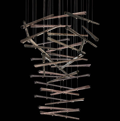 Elevate 8 Light 34" Wide LED Abstract Multi Light Pendant