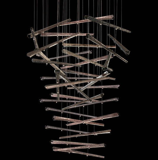 Elevate 8 Light 34" Wide LED Abstract Multi Light Pendant