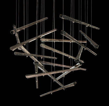 Elevate 8 Light 34" Wide LED Abstract Multi Light Pendant