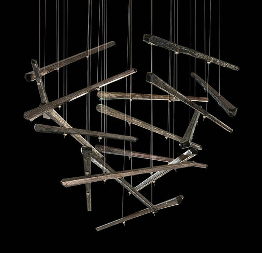 Elevate 8 Light 34" Wide LED Abstract Multi Light Pendant